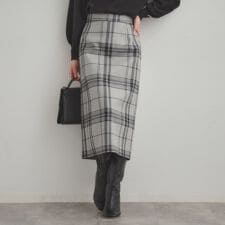 クチュールブローチ(Couture Brooch)のIラインチェックスカート