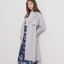 【撥水・ハレの日・通勤】ロングトレンチコート
