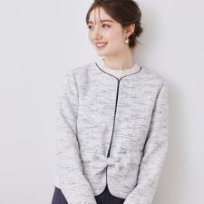 【ハレの日・通勤】カルゼスラブツイードジャケット