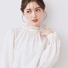 【前後2WAY】エンブロレースブラウス