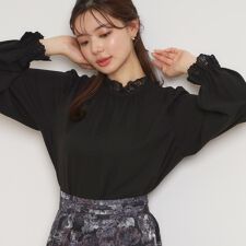 【2WAY・ハレの日・通勤】エンブロレースブラウス