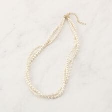 ツイストパール調ネックレス