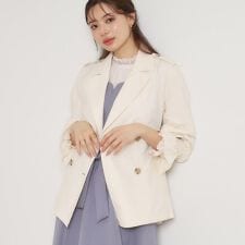 【撥水・洗える】ハーフ トレンチコート