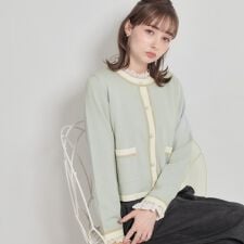 【洗える・着映え】SPRING配色カーディガン