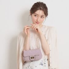 スエード調ミニショルダーバッグ