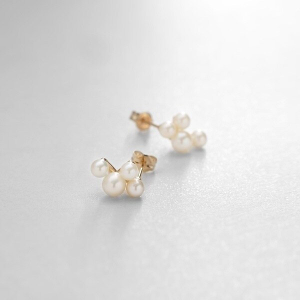 K10パール ランダム スタッドピアス小 | ココシュニック(COCOSHNIK