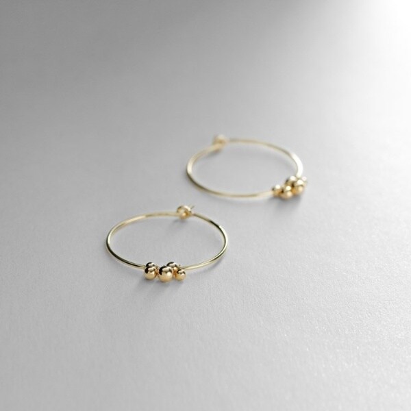 K10中空ボール房 フープピアス | ココシュニック(COCOSHNIK) | マルイ