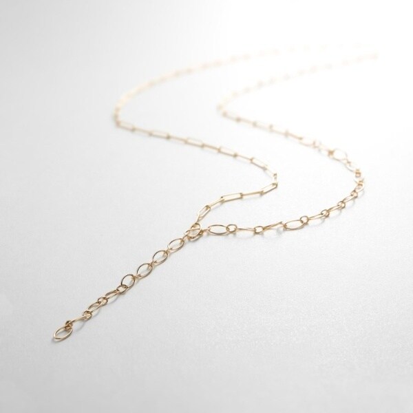 K10PCロングミックスチェーン Y字ネックレス | ココシュニック