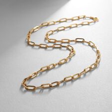 K18中空プリムケーブル ネックレス（LL）