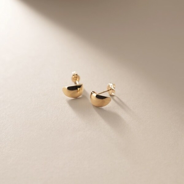 ココシュニック　WG 10K オーバル型ピアス ココシュニック WG 10K オーバル型ピアス シルバー ホロウピアス