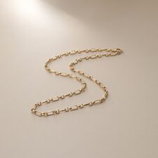 K18中空フィガロ ネックレス細