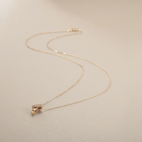 K10ダイヤモンド ロックモチーフ ネックレス | ココシュニック