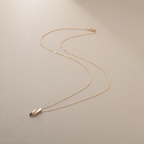 K10ダイヤモンド ロックモチーフ ネックレス | ココシュニック