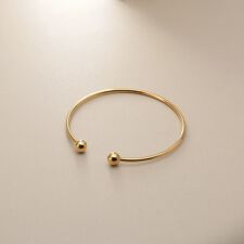 K18中空ボールシーム バングル