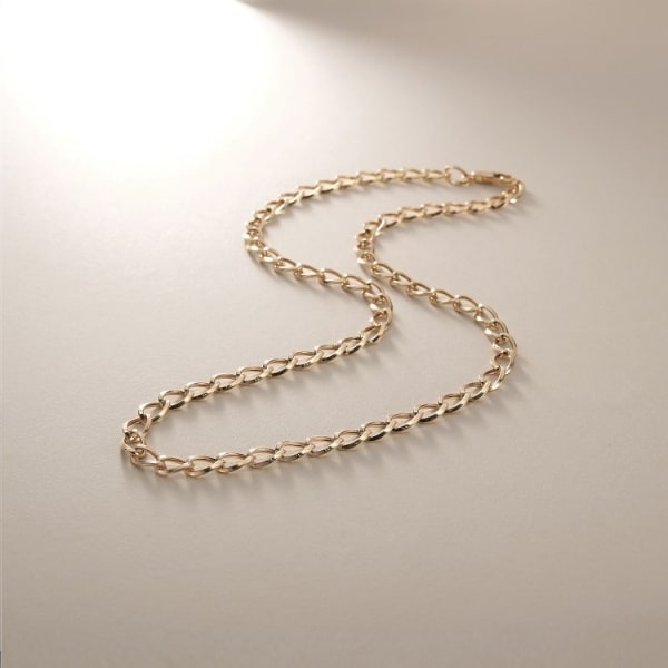 K18 中空デザインチェーンネックレス K18中空キヘイチェーン ネックレス | ココシュニック(COCOSHNIK
