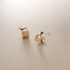 K10逆アールプレート スタッドピアス