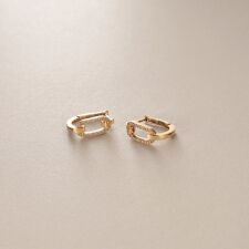 K10ダイヤモンド ケーブルチェーンモチーフ ワンタッチピアス