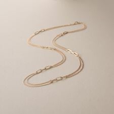 K10中空プリムキヘイループステーション ネックレス