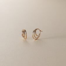 K10甲丸グラデトリプル フープピアス