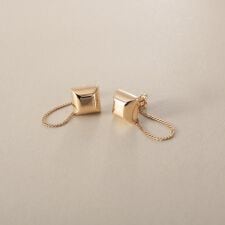 K10中空スクエアプリズム スタッドピアス