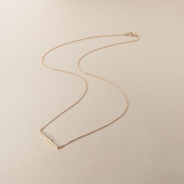 K10ダイヤモンド ロックモチーフ ネックレス | ココシュニック