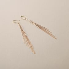 K10中空プリムキヘイフリンジ フックピアス