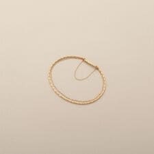 K18カットビーズ×フラッシュアズキマグネット バングル