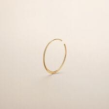 K10丸線つぶしオーバル イヤーカフ