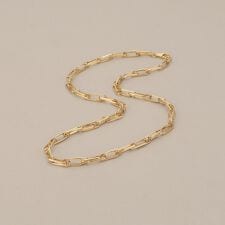 K18中空ダブルMVロング ネックレス