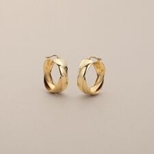 K10甲丸クロス フープピアス