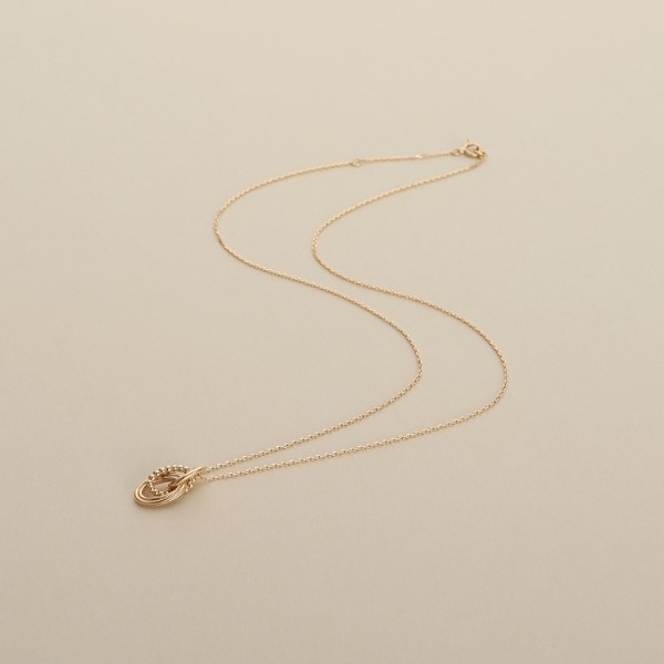 ココシュニック ペタルチェーン ネックレス k10素材 COCOSHNIK