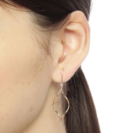 COMME CA 心もとな DU MODE プラチナダイヤのクロスピアス片耳だけ