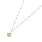 K10ダイヤモンド プリンセスカット ひし形ネックレス | ココシュニック 