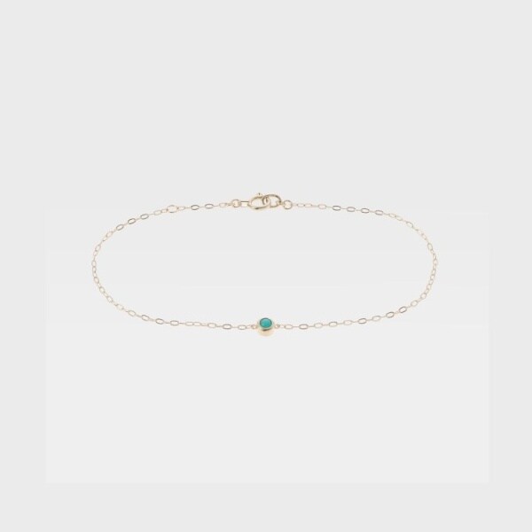 K10 多色オーバルカットストーンブレスレット