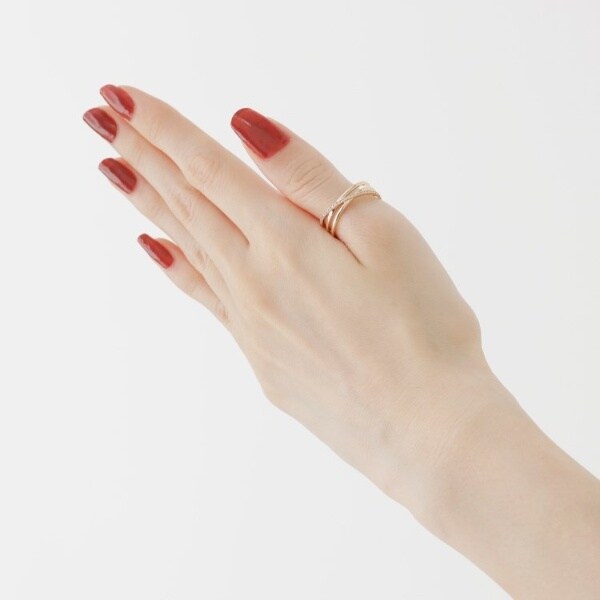 ココシュニック　K10ダイヤモンド Xリング COCOSHNIK｜K10ダイヤモンド Xリング | Rakuten Fashion(楽天