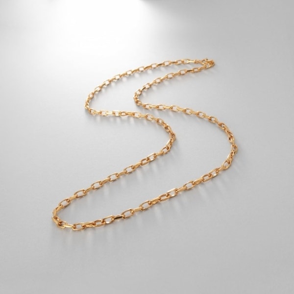 シルバー デザインチェーン ニュアンスケーブルネックレス（55cm） GP