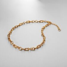 シルバー ミックスチェーン ダブルリンクネックレス GP