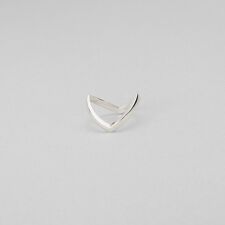 シルバー Vラインリング