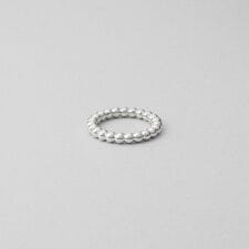 シルバー ボールラインリング