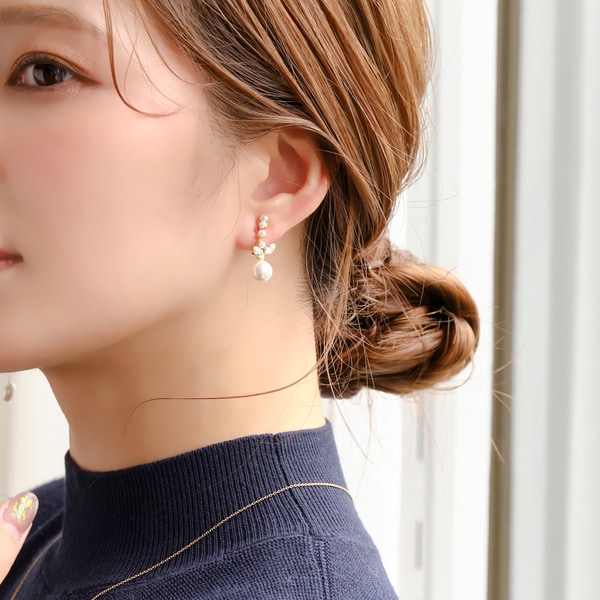 ユニドロイヤリング　ブルー Zircon Earring1045 – craftjuel.com