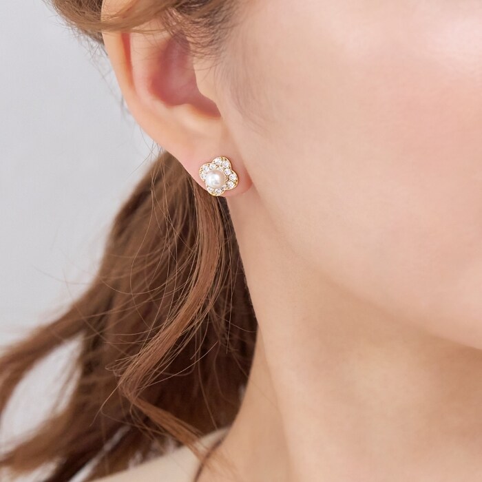 ■2020n■2way / クローバーのピアス＆リングの2点セット □2020n□2way / クローバーのピアス＆リングの2点セット □2020n□