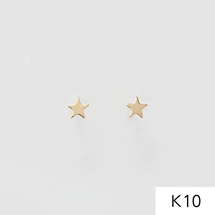 JUPITER  k10 YG マットゴールド ストレートフープ ピアス K10】ストレートフープピアス／片耳／ ユニセックス／マット