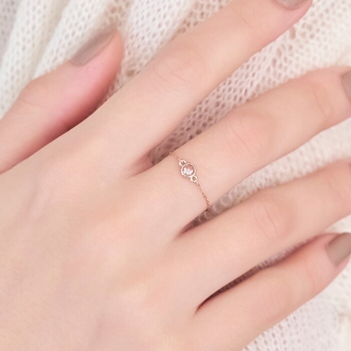 agete リング 5号 K10PG ピンクゴールド 指輪 アガット シンプル agete 指輪 リング 「WEB限定」K10ピンクゴールドピンキーリング