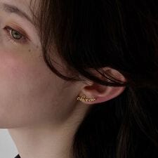 ラッキーレターピアス&イヤリング(チャーム)/片耳