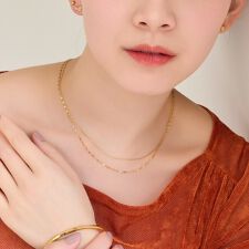 フィービィー(Phoebe)の【金属アレルギー対応】ダブルチェーンネックレス　ゴールド/サージカルステンレス