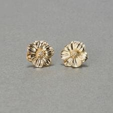 フレグラントフラワーメタルイヤリング　花モチーフ/大ぶり