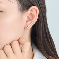 フィービィー(Phoebe)の2wayクロッシングリュクスピアス&イヤリング(片耳)