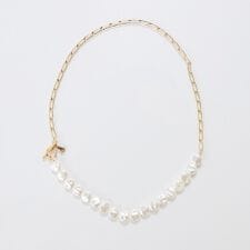 フィービィー(Phoebe)のメタリックパールチョーカーネックレス/41cm