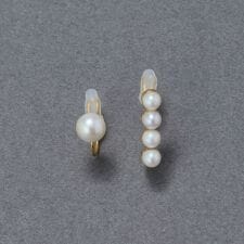 【金属アレルギー対応】2setラインパールイヤーカフ　ゴールド/ニッケルフリー/耳珠用