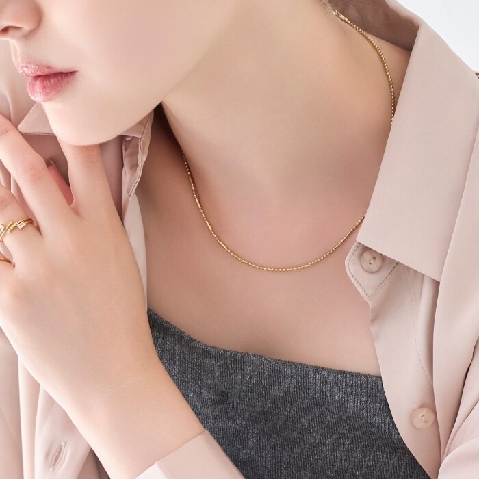 [�}���C]�y�����A�����M�[�Ή��z�����L�[�f�U�C���`�F�[���l�b�N���X �S�[���h/�j�b�P���t���[/�t�B�[�r�B�[�iPhoebe�j �S�[���h